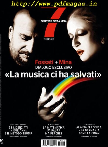 Corriere della Sera Sette – 22 novembre 2019 Cover