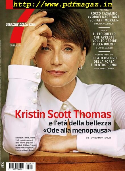 Corriere della Sera Sette – 29 novembre 2019 Cover