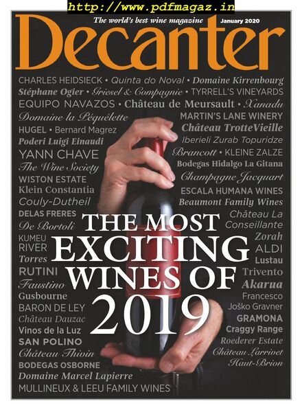 Decanter UK – January 2020 Cover