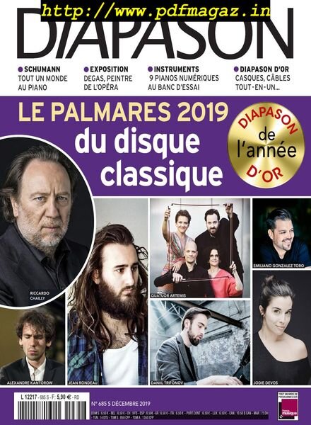 Diapason – decembre 2019 Cover
