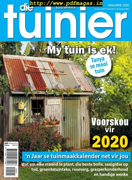 Die Tuinier Tydskrif – Januarie 2020 Cover