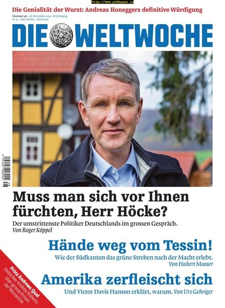 Die Weltwoche – 28 November 2019 Cover