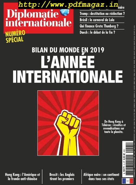 Diplomatie internationale – Janvier-Fevrier 2020 Cover