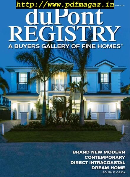duPontREGISTRY Homes – January 2020 Cover