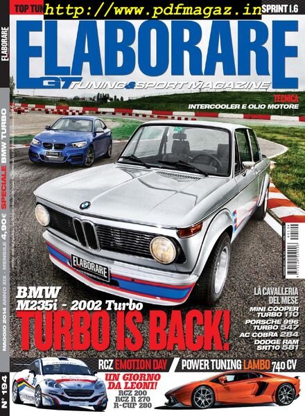 Elaborare – Maggio 2014 Cover