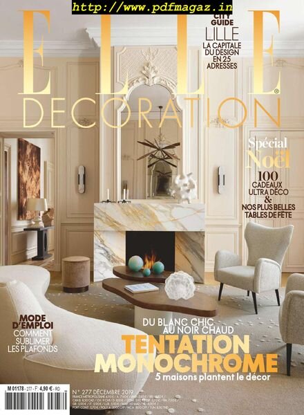 Elle Decoration France – decembre 2019 Cover