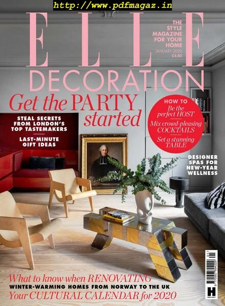 Elle Decoration UK – January 2020 Cover