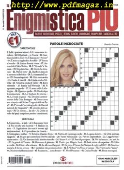 Enigmistica PIU – 13 Agosto 2019