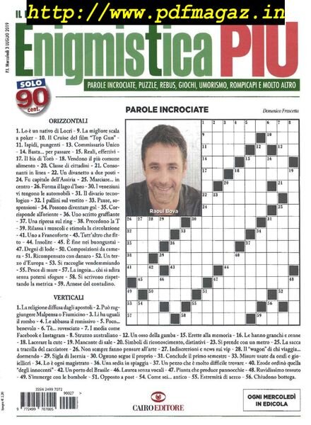 Enigmistica PIU – 9 Luglio 2019 Cover
