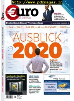 Euro am Sonntag – 07 Dezember 2019