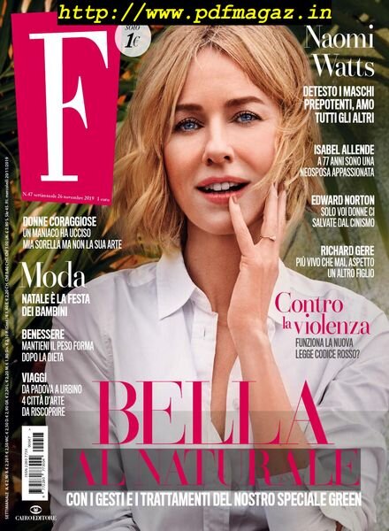 F – 26 Novembre 2019 Cover