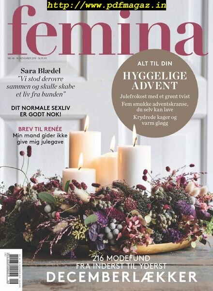 Femina Denmark – 14. November 2019 Cover