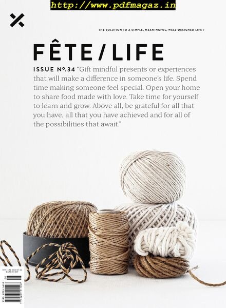 Fete – December 2019 Cover
