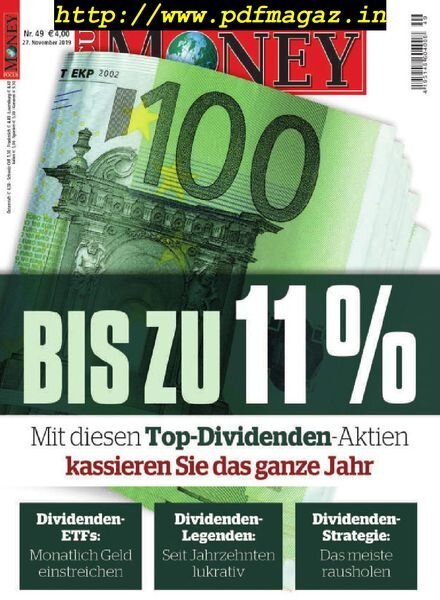 Focus Money – 27 November 2019 Cover