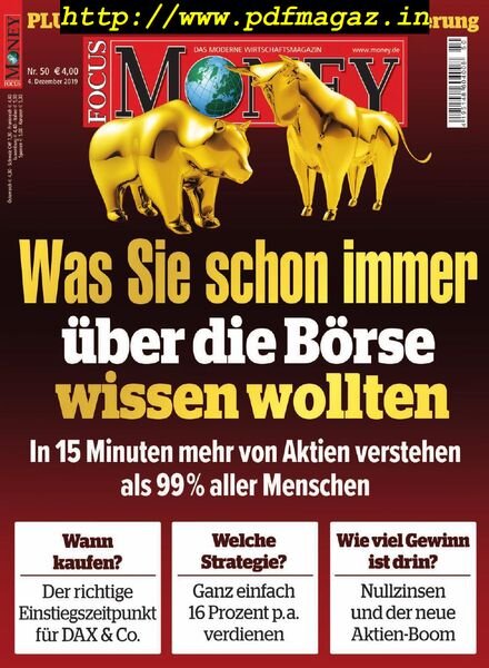Focus Money – 4 Dezember 2019 Cover
