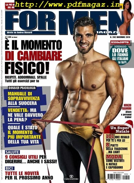 For Men Magazine – Dicembre 2019 Cover