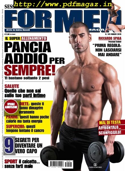 For Men Magazine – Marzo 2015 Cover