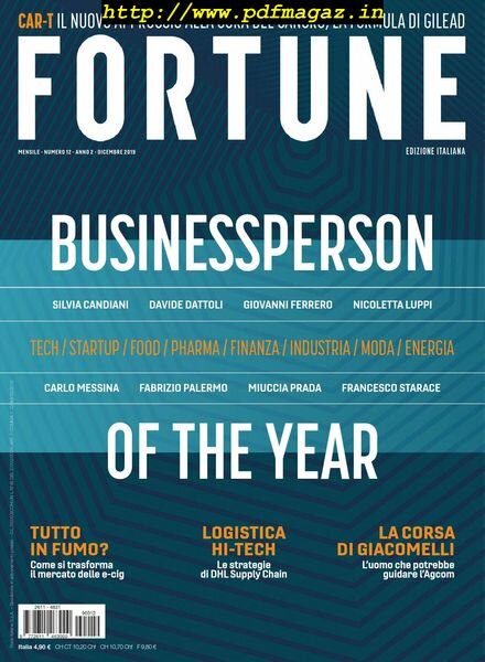 Fortune Italia – Dicembre 2019 Cover