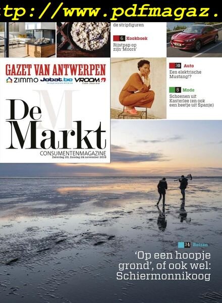 Gazet van Antwerpen De Markt – 23 november 2019 Cover