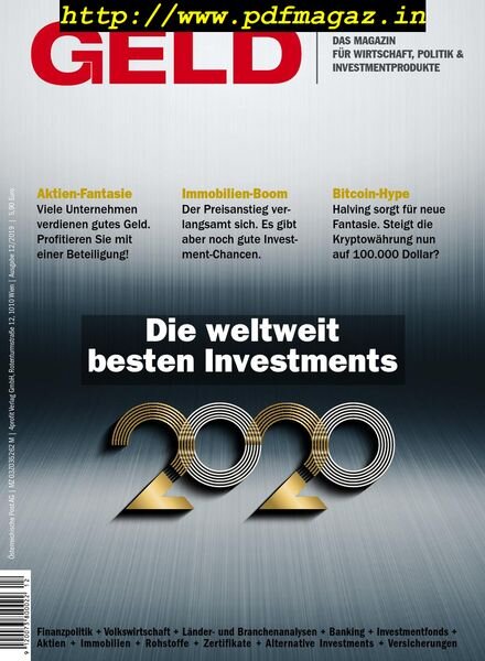 GELD-Magazin – Dezember 2019 Cover