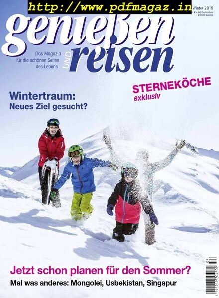 Geniessen und Reisen – Winter 2019 Cover