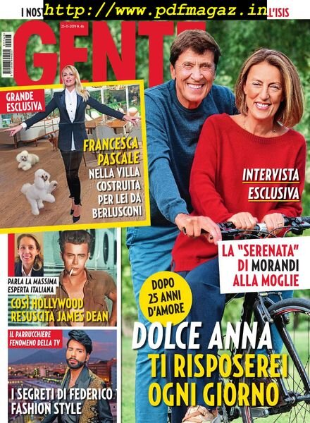 Gente Italia – 23 novembre 2019 Cover
