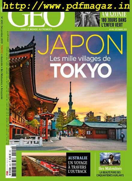 Geo France – Decembre 2019 Cover