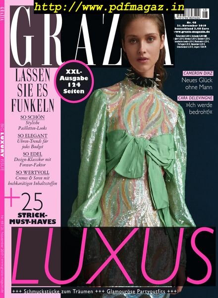Grazia Germany – 21 November 2019 Cover