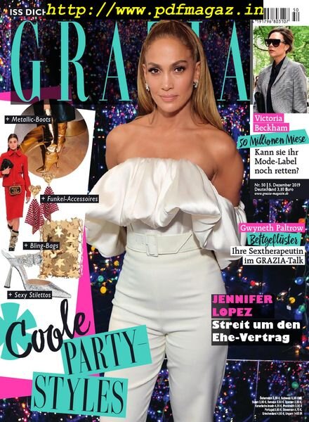 Grazia Germany – 5 Dezember 2019 Cover
