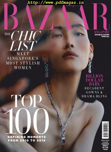 Harper’s Bazaar Singapore – December 2019 Cover