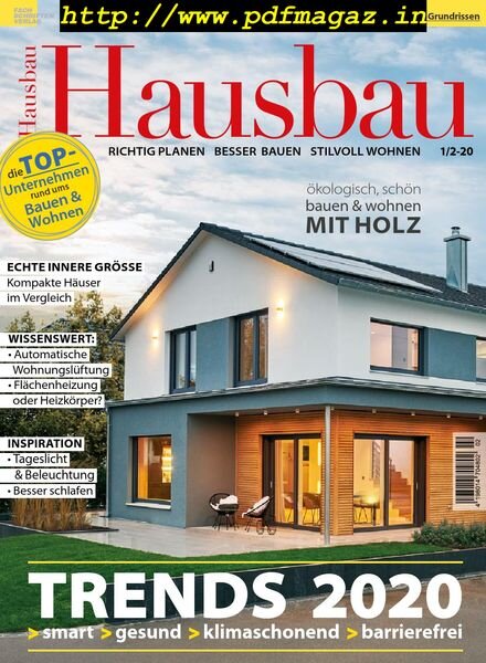 Hausbau – Dezember 2019 Cover
