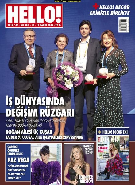 HELLO! Turkiye – 14 Kasim 2019 Cover