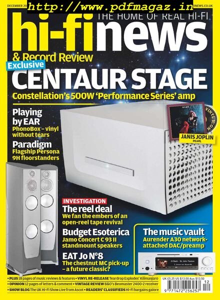 Hi-Fi News – December 2019 Cover