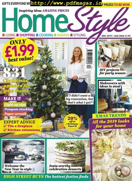 HomeStyle UK – December 2019 – January 2020 Cover
