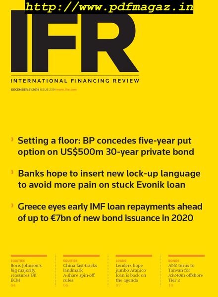 IFR Magazine – December 21, 2019 Cover