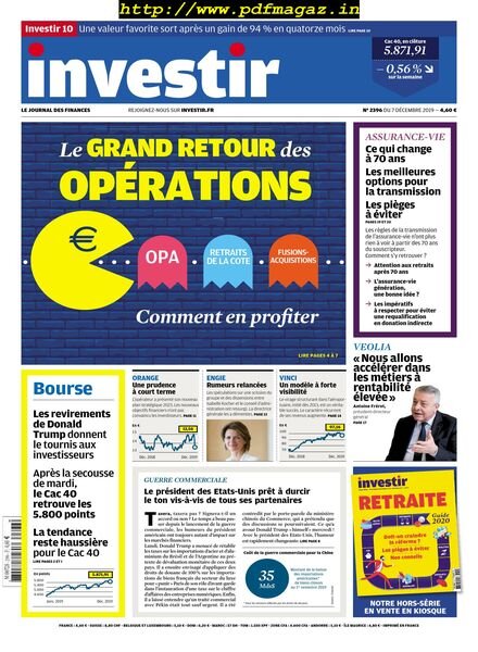 Investir – 7 Decembre 2019 Cover