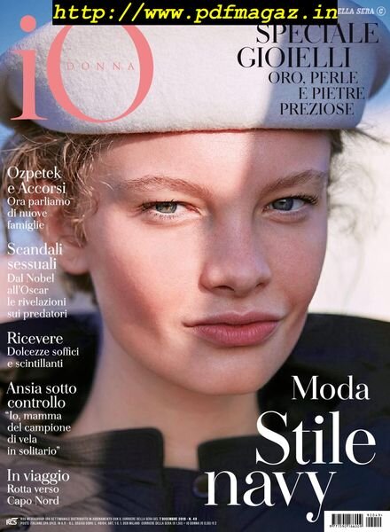Io Donna del Corriere della Sera – 07 dicembre 2019 Cover