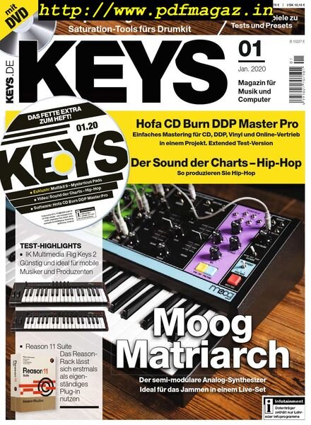 Keys – Januar 2020 Cover