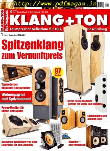 Klang & Ton – Dezember 2019 – Januar 2020 Cover