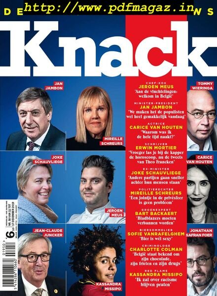 Knack Belgium – 11 December 2019 Cover