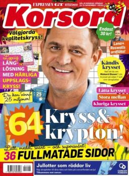 Korsord – 18 november 2019
