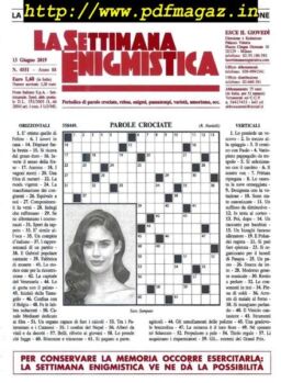 La Settimana Enigmistica – 13 Giugno 2019