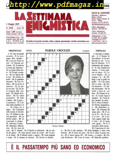 La Settimana Enigmistica – 2 Maggio 2019 Cover