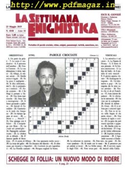 La Settimana Enigmistica – 23 Maggio 2019
