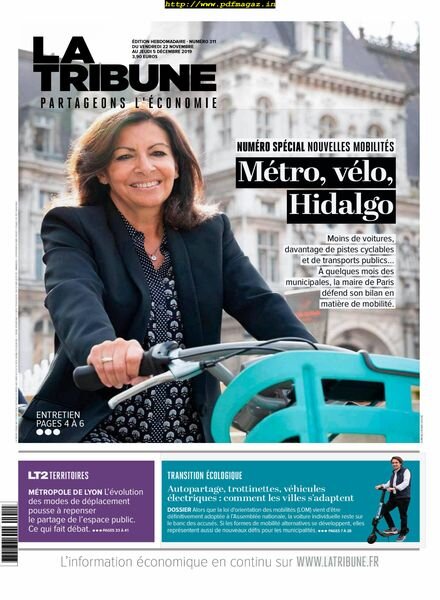 La Tribune – 22 Novembre 2019 Cover