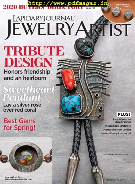 Lapidary Journal Jewelry Artist – January 2020 Cover