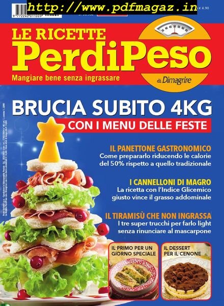Le Ricette PerdiPeso – Dicembre 2019 Cover