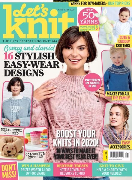 Let’s Knit – February 2020 Cover