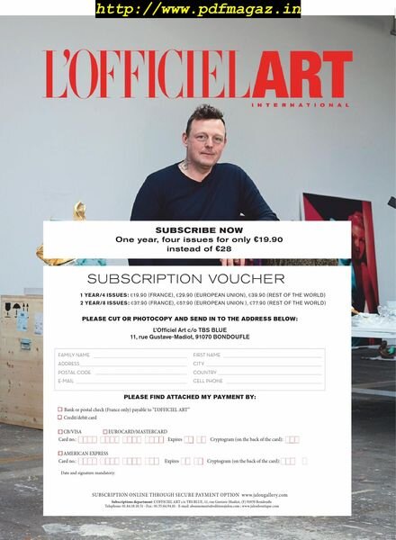 L’Officiel Art – avril 2019 Cover