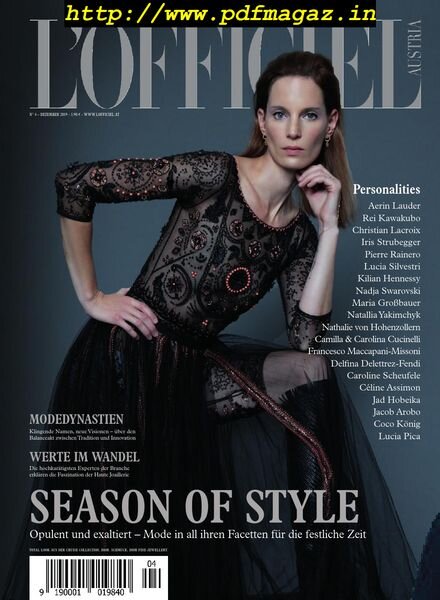 L’Officiel Austria – Dezember 2019 Cover